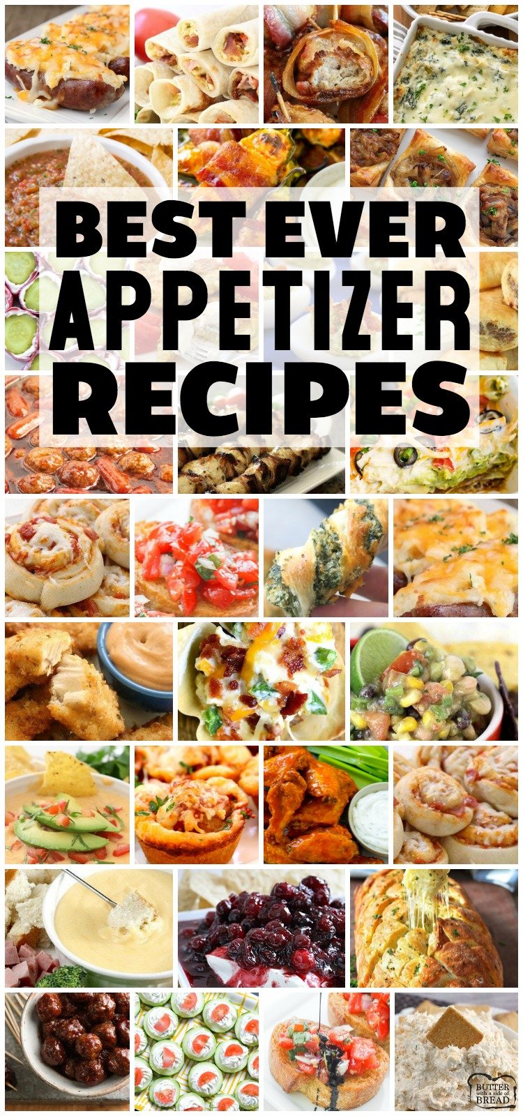 Easy appetizer recipes with few ingredients and minimal prep time are exactly what you need for any party! Fantastic collection of the BEST simple appetizer recipes ever! #appetizers #recipe #snacks #appetizer #horsdoeuvres #recipes from BUTTER WITH A SIDE OF BREAD