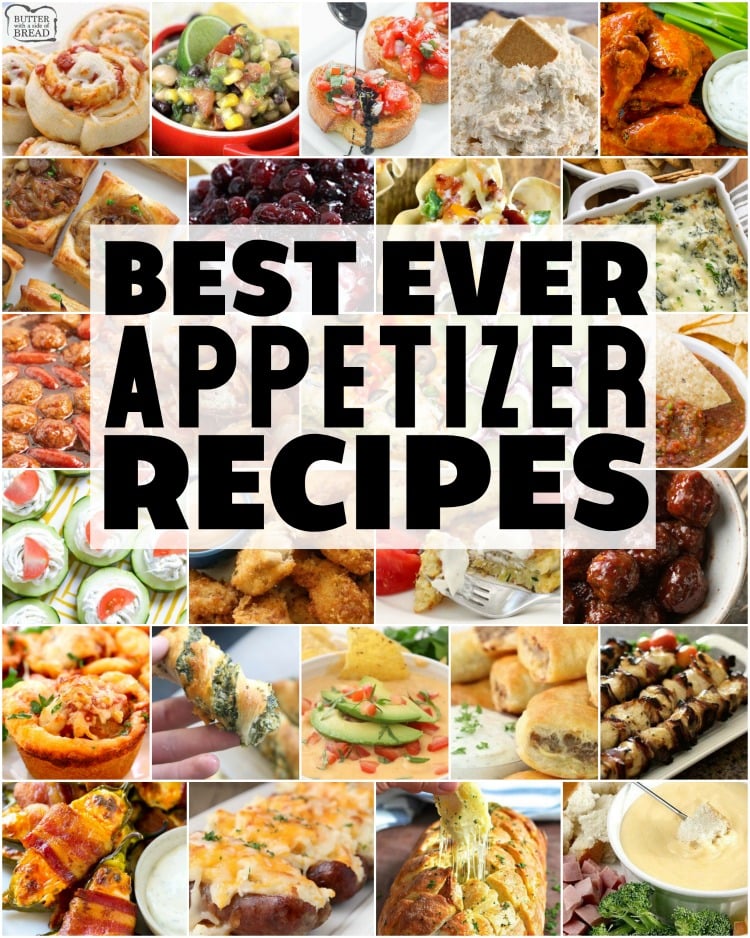 Easy appetizer recipes with few ingredients and minimal prep time are exactly what you need for any party! Fantastic collection of the BEST simple appetizer recipes ever! 