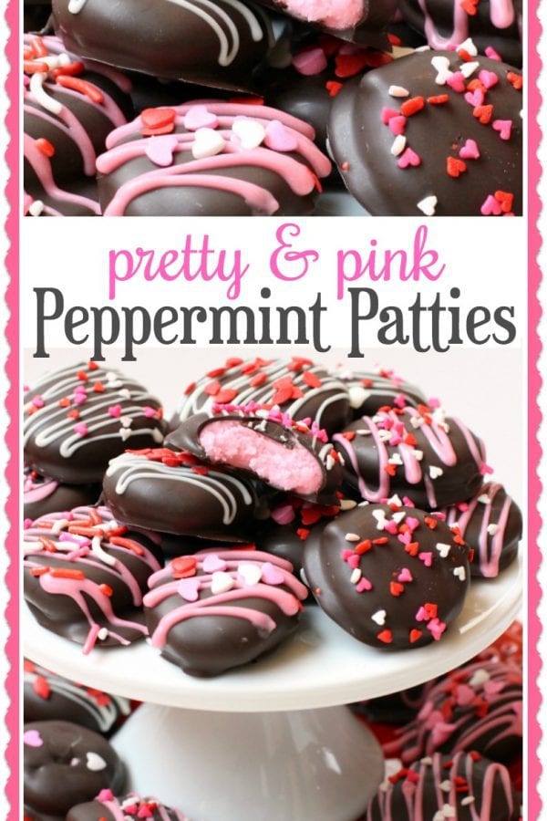 Homemade Pink Peppermint Patties are a sweet treat for your Valentine! They're so easy to make and they taste better than any store bought mint patty!