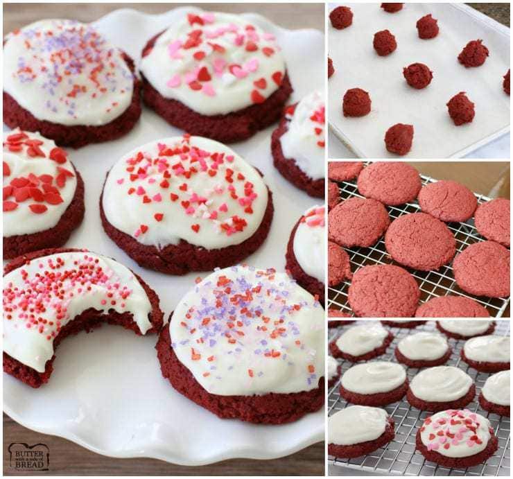 Red Velvet Valentines Cookies - Butter With A Side of Bread