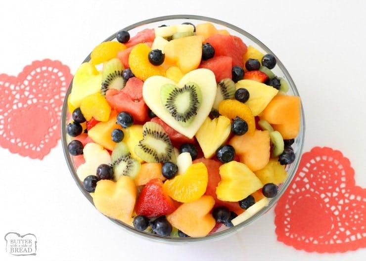 SWEETHEART FRUIT SALAD - Butter with a Side of Bread