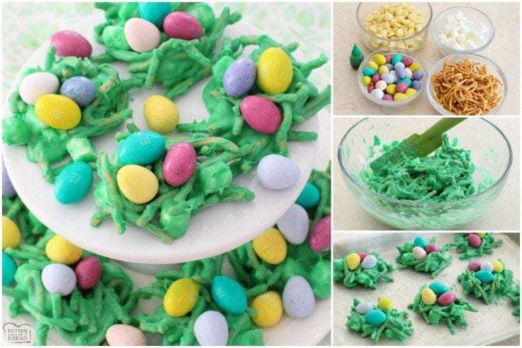 Easy Easter Egg Nests Candy - Butter With A Side of Bread