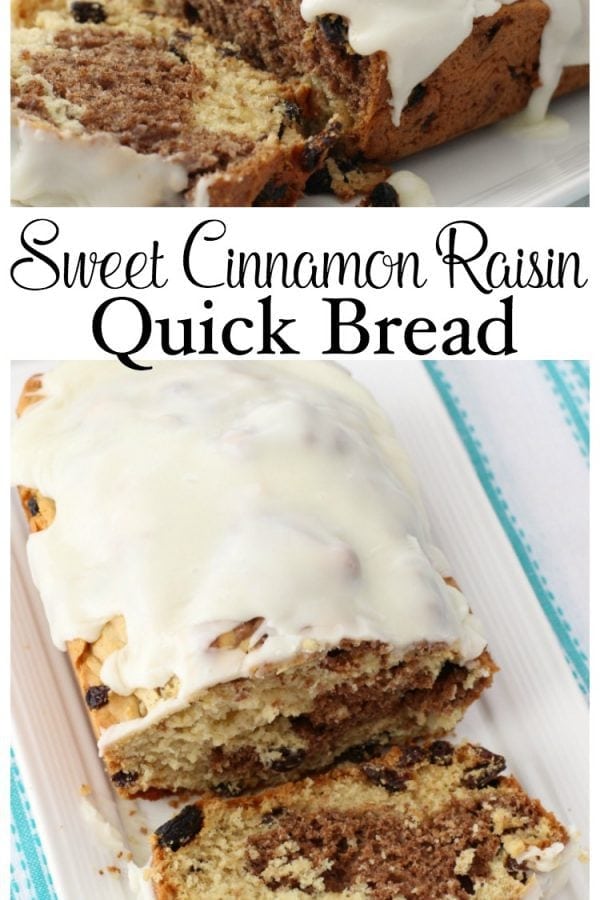 Sweet Cinnamon Raisin Quick Bread - Butter With A Side of Bread
