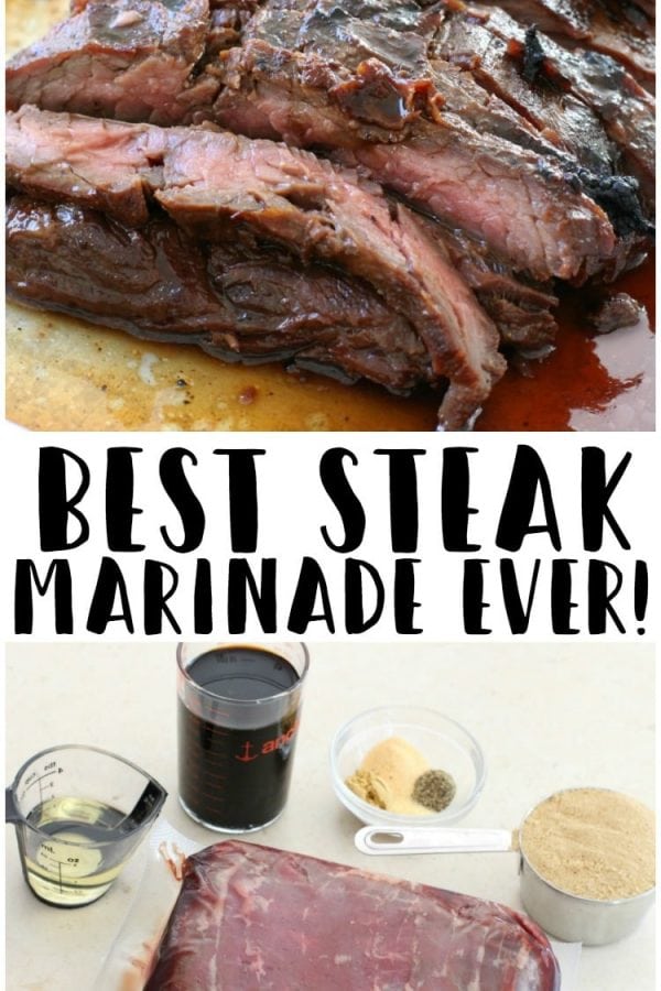 Best Steak marinade made with soy sauce, brown sugar, olive oil, ginger and garlic; you'll never taste a better grilled steak. It's fast, flavorful and everyone enjoys it.