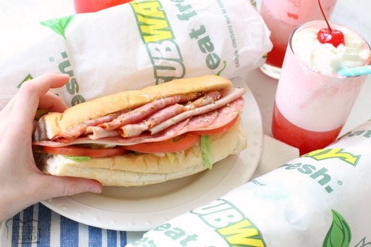 Cherry Italian Cream Sodas with Subway's new Italian Hero Sandwich ~ Butter With A Side of Bread