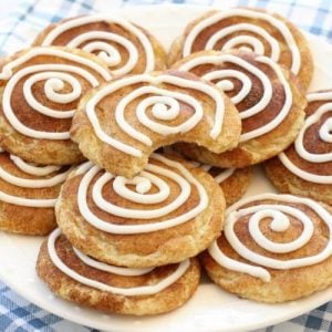 Cinnamon Roll Snickerdoodle Cookies