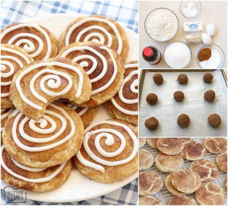 Cinnamon Roll Snickerdoodles - Butter With A Side of Bread