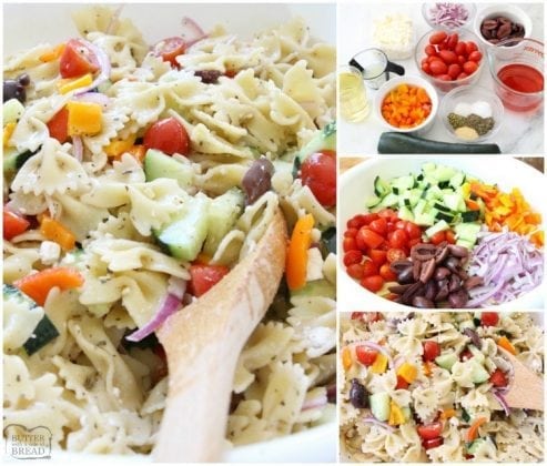 GREEK PASTA SALAD - Butter with a Side of Bread