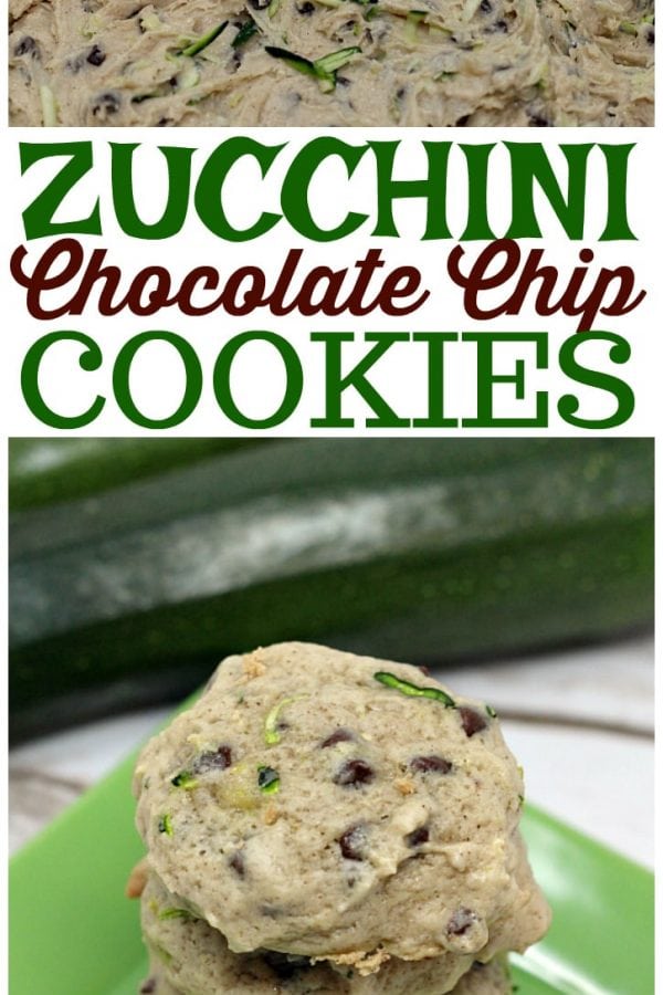 Zucchini Chocolate Chip Cookies are so soft and yummy, plus this is a delicious way to sneak in some veggies and use up all the zucchini from your garden!