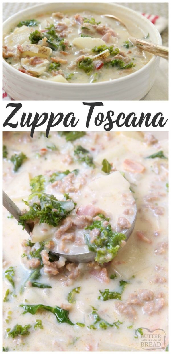 ZUPPA TOSCANA RECIPE - Butter with a Side of Bread