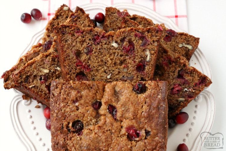 Cranberry Banana Bread is made with flavorful fresh cranberries, sweet bananas, cinnamon & nutmeg to make this fantastic take on traditional banana bread.