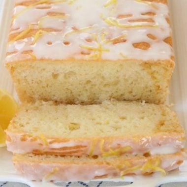 Yogurt Lemon Bread is made with tangy lemon yogurt & topped with a sweet lemon glaze. Incredible flavor and perfectly light & moist lemon bread recipe. The addition of yogurt to this lemon bread recipe is such a great idea as it keeps the bread moist and adds a nice delicate texture.