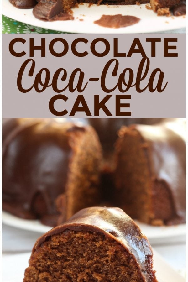 Coca-Cola Cake is a rich, decadent chocolate cake recipe made with Coca-Cola, marshmallow creme & chocolate ganache frosting. BEST Coca Cola Bundt Cake you'll ever try!