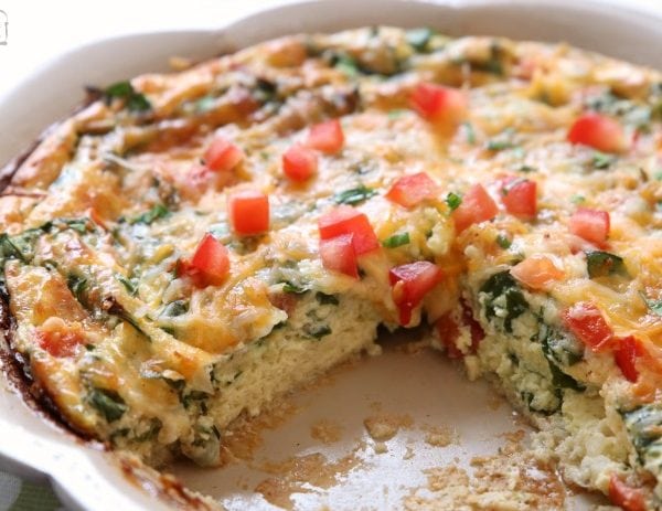 CRUSTLESS SPINACH QUICHE - Butter with a Side of Bread