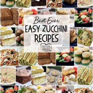Easy Zucchini Recipes that everyone goes crazy over! Best Zucchini Bread, Zucchini Cookies, grilled zucchini and more. These are the best zucchini recipes for when your garden is overflowing! 