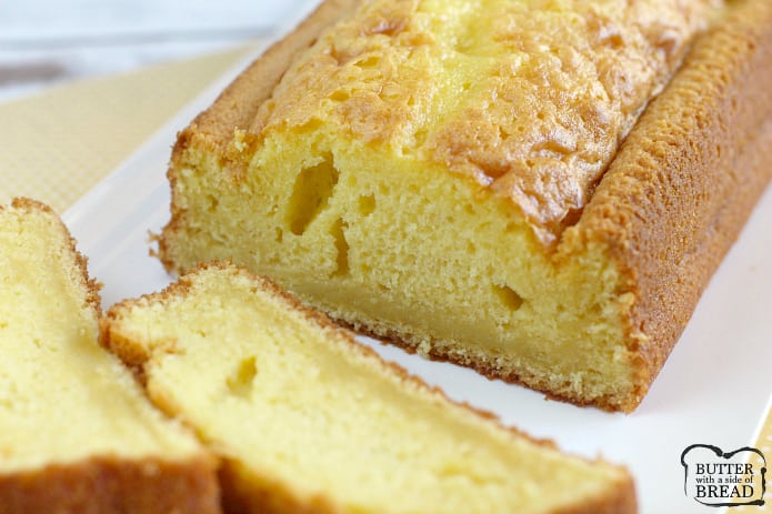 This amazing recipe for Easy Lemon Bread only calls for five ingredients! The consistency is perfect and the lemon flavor is incredible in this easy quick bread recipe.