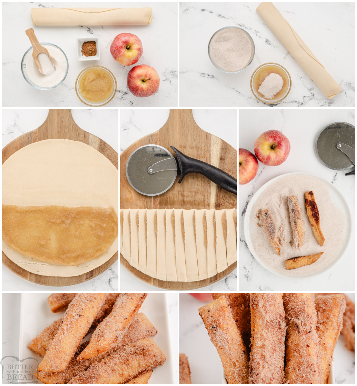 how to make apple pie fries with applesauce