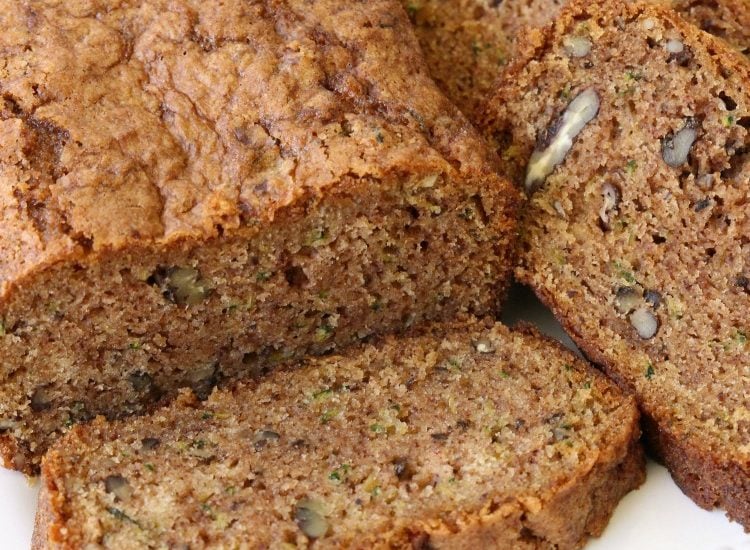 Zucchini Bread recipe that lives up to the name, BEST EVER Zucchini Bread! Easy to make & you'll love the blend of spices used. Read the reviews- it's popular for a reason! It really is the perfect zucchini bread recipe.