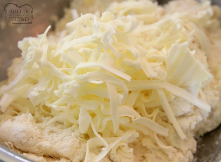 grated butter in easy biscuit recipe