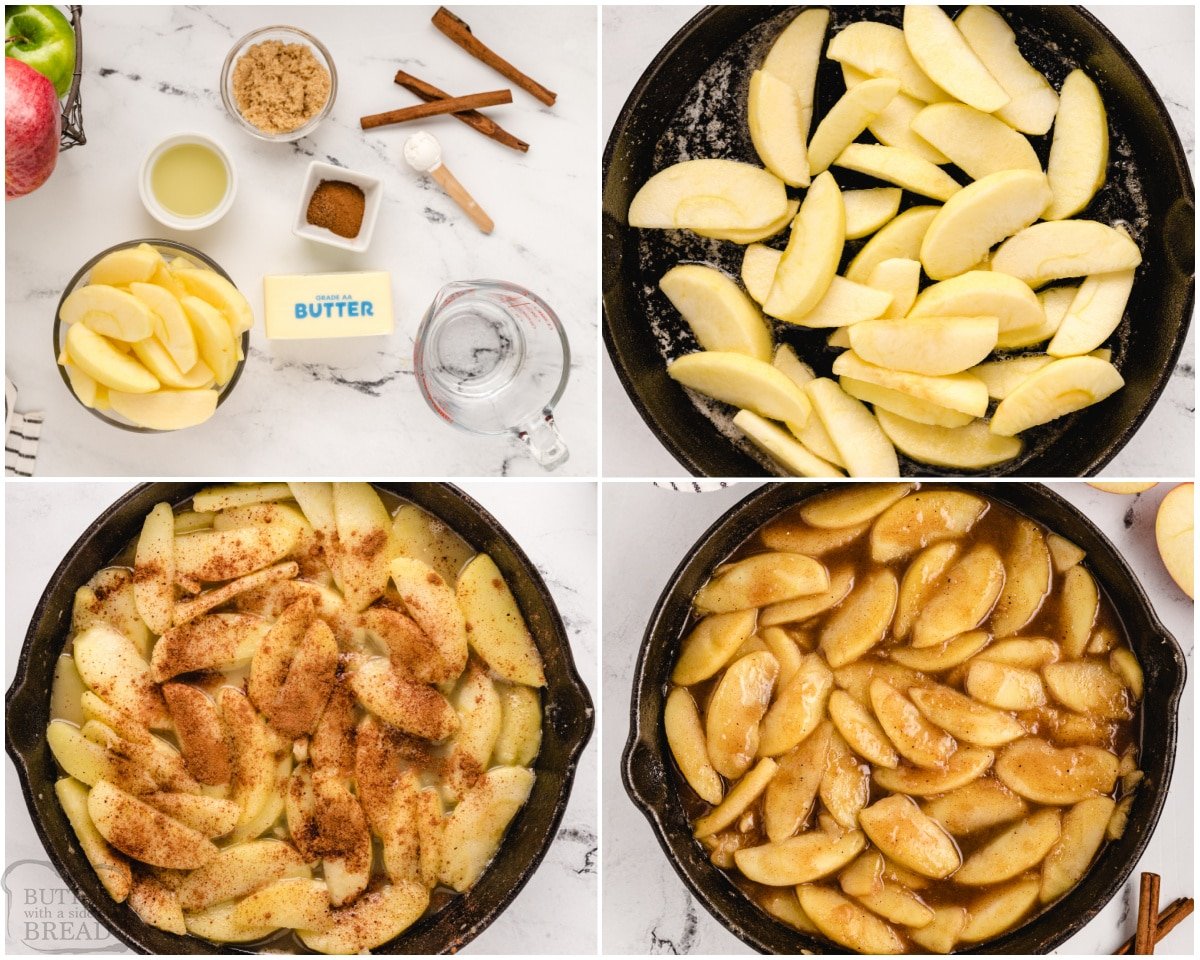 how to make fried cinnamon apples