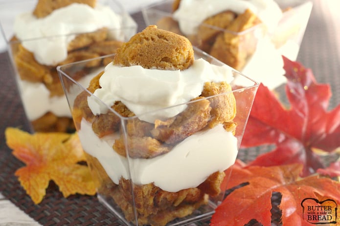 Pumpkin Protein Pancake Parfaits are a fun way to pack a lot of protein and deliciousness into the perfect fall breakfast!