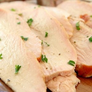 Easy Smoked Turkey Breast recipe made with just 4 ingredients! Simple method, no brining & results in moist & flavorful smoked turkey.