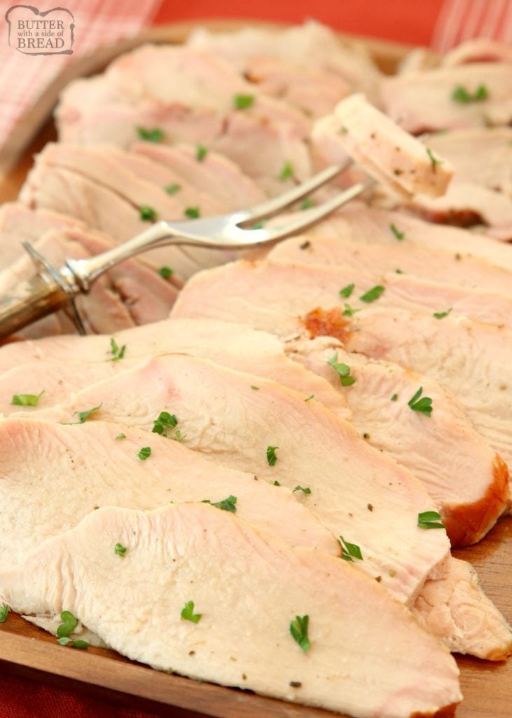 Easy Smoked Turkey Breast recipe made with just 4 ingredients! Simple method, no brining & results in moist & flavorful smoked turkey.