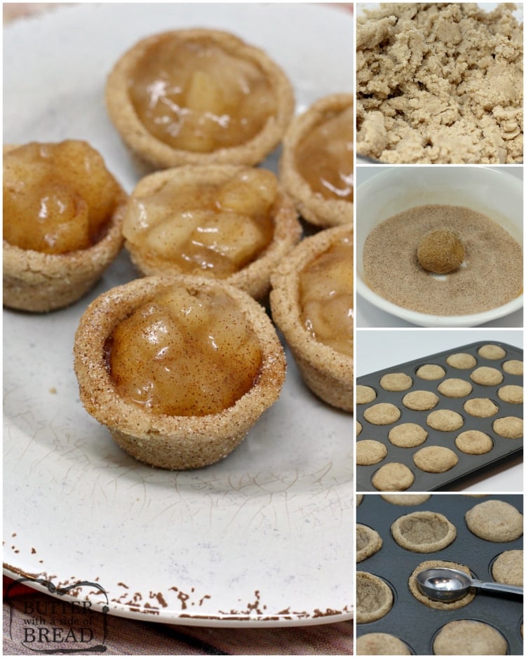 Step by step instructions on how to make mini apple pies