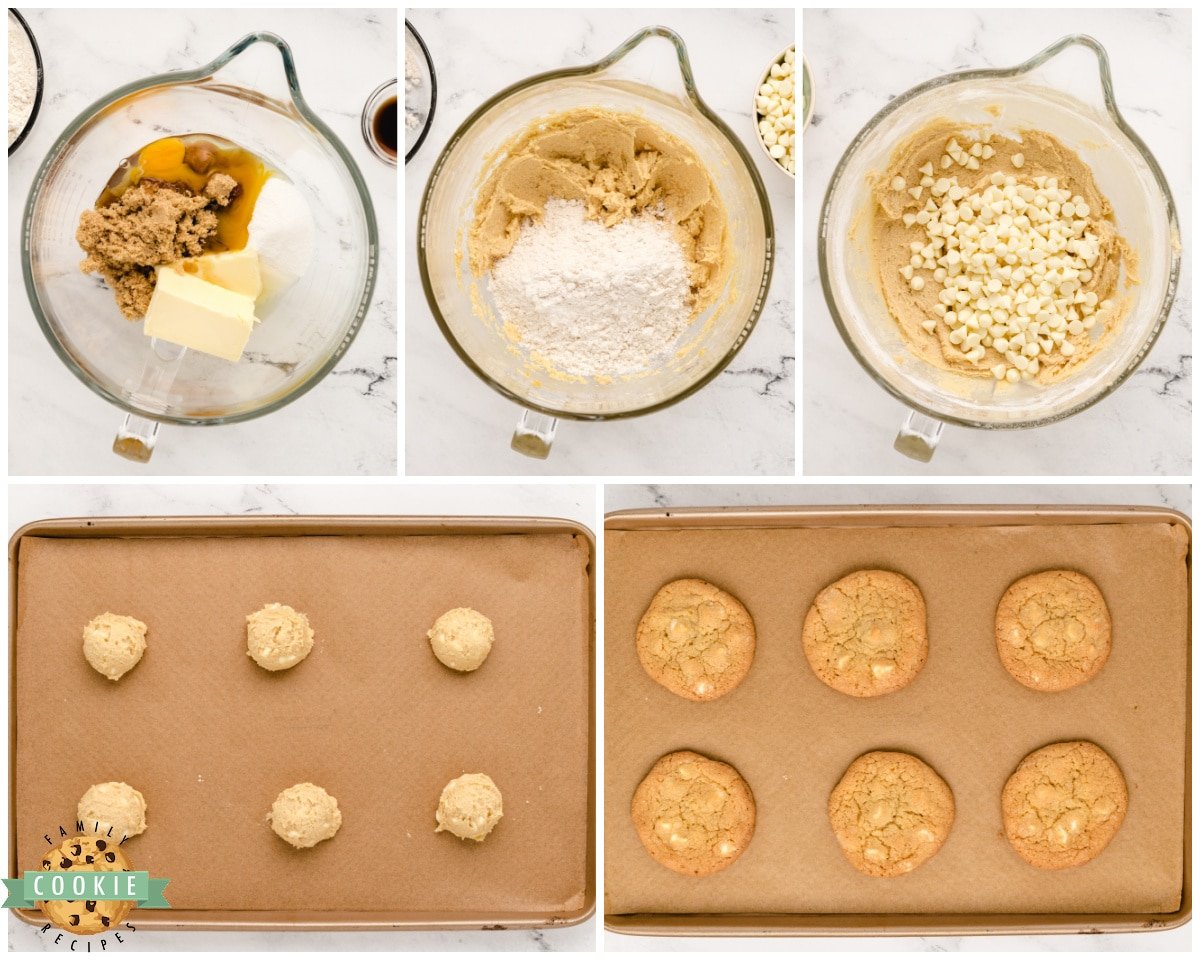 how to make white chocolate chip cookies