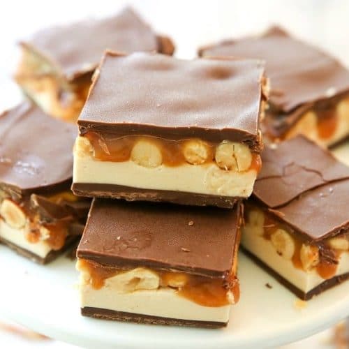 HOMEMADE SNICKERS BARS - Butter with a