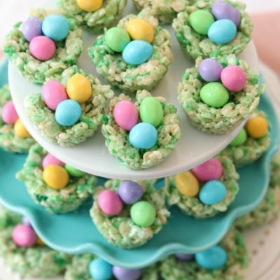 EASTER RICE KRISPIE TREATS - Butter with a Side of Bread
