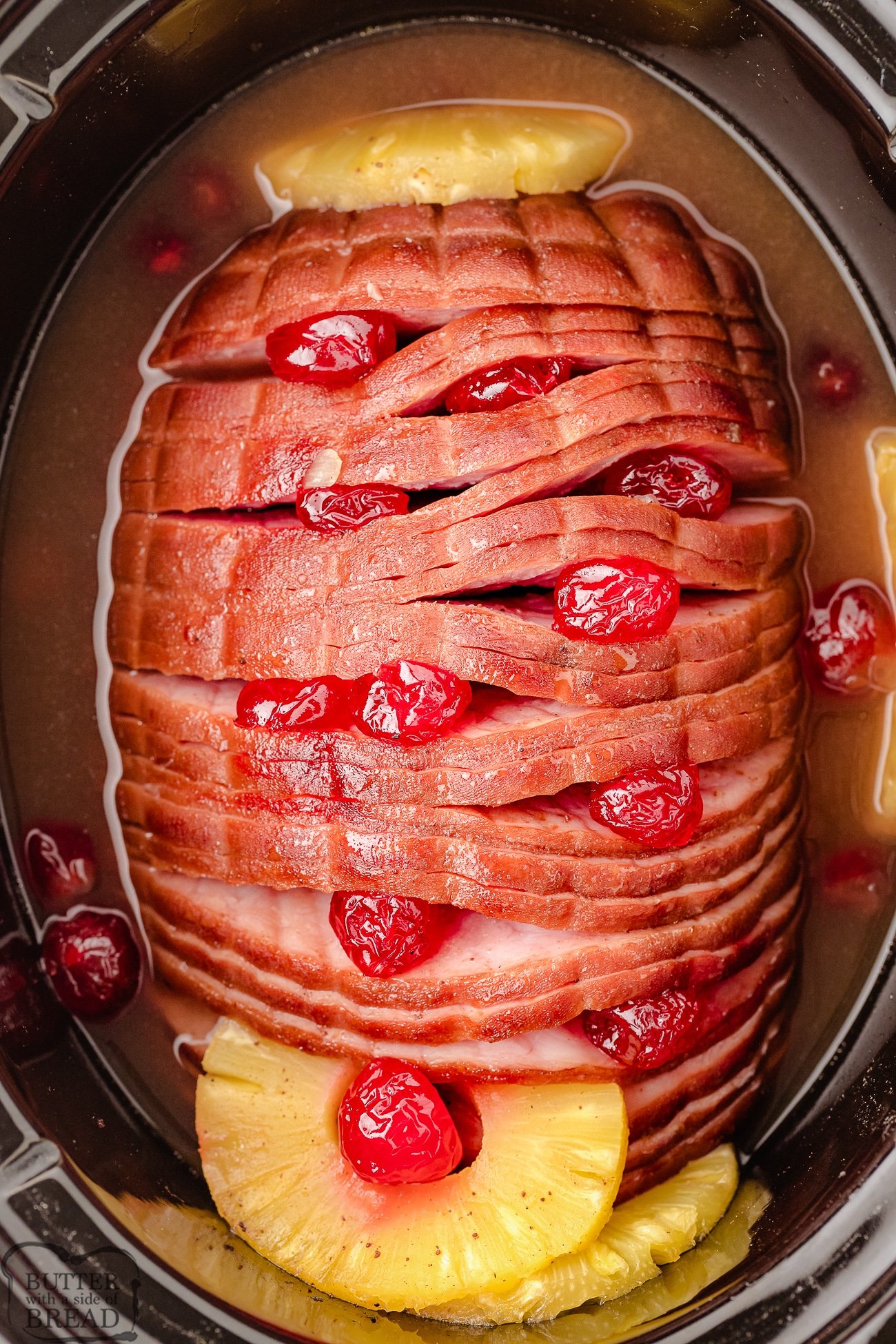SLOW COOKER HOLIDAY HAM - Butter with a Side of Bread