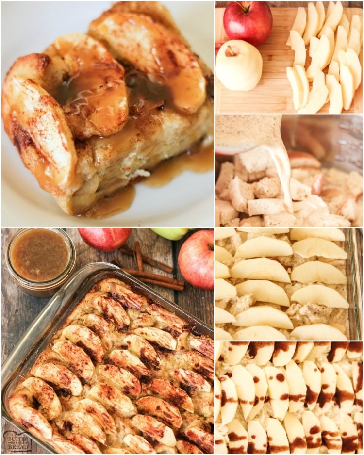 Caramel Apple Bread Pudding is a delicious dish made from sliced apples and bread combined with a spiced custard, baked and drizzled with caramel syrup. Lovely apple bread pudding recipe that everyone devours! 