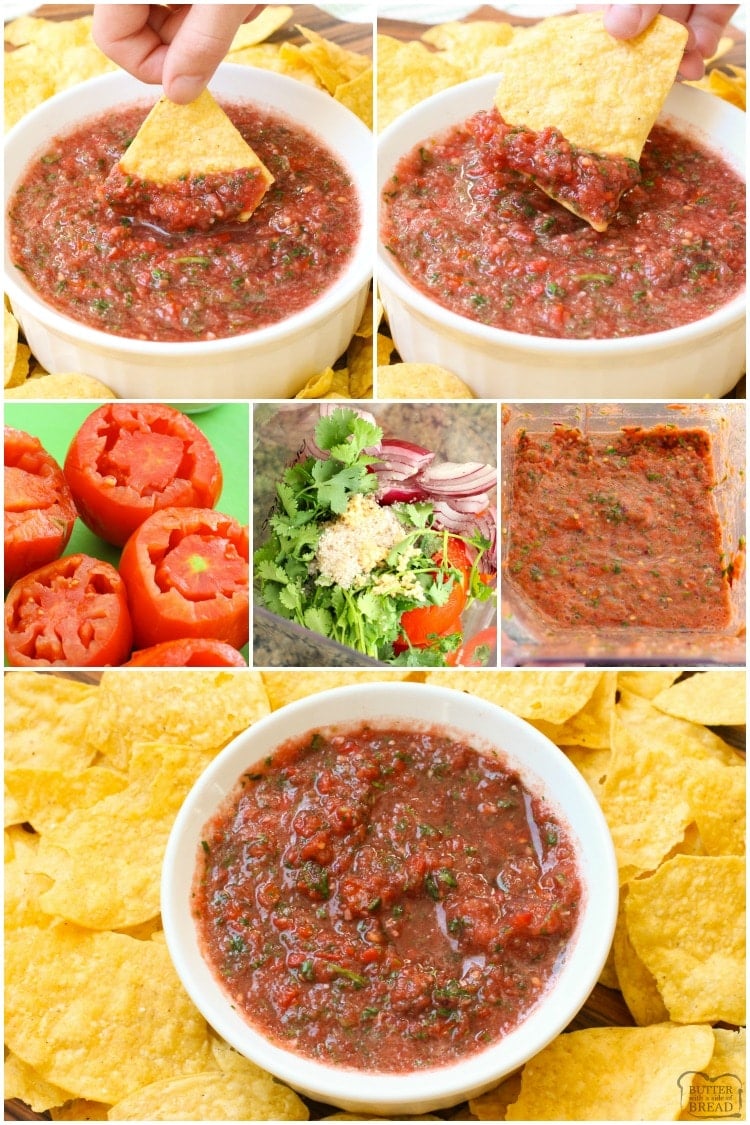 how to make homemade salsa with a blender