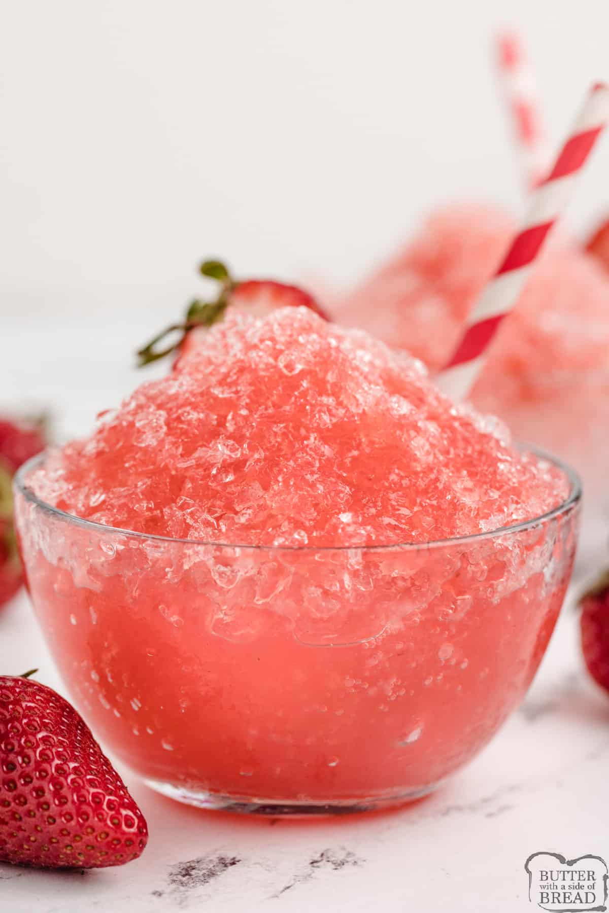 Fresh fruit strawberry snow cone recipe