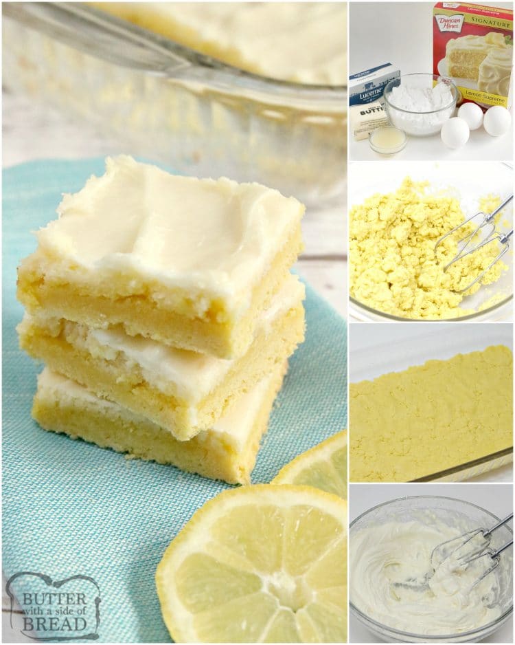 step by step instructions on how to make lemon cheesecake bars