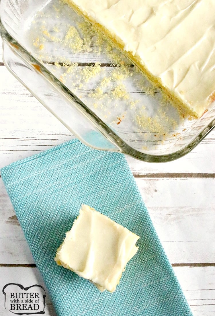 Sliced lemon cheesecake bars