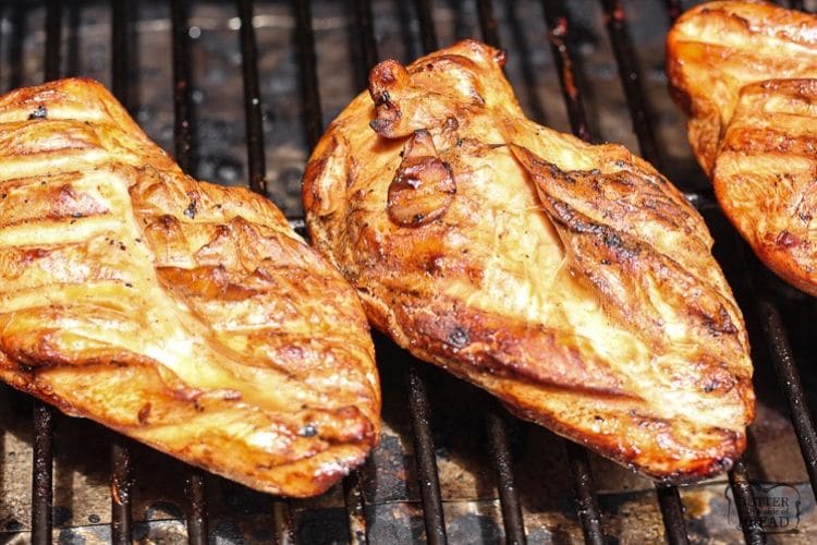 grilling teriyaki chicken