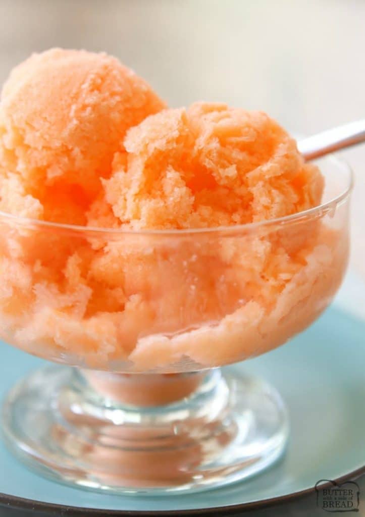 Easy Orange Sherbet Recipe - Butter with a Side of Bread