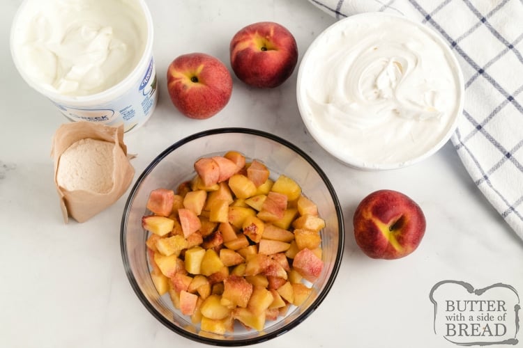 Ingredients in Peach Fruit Salad