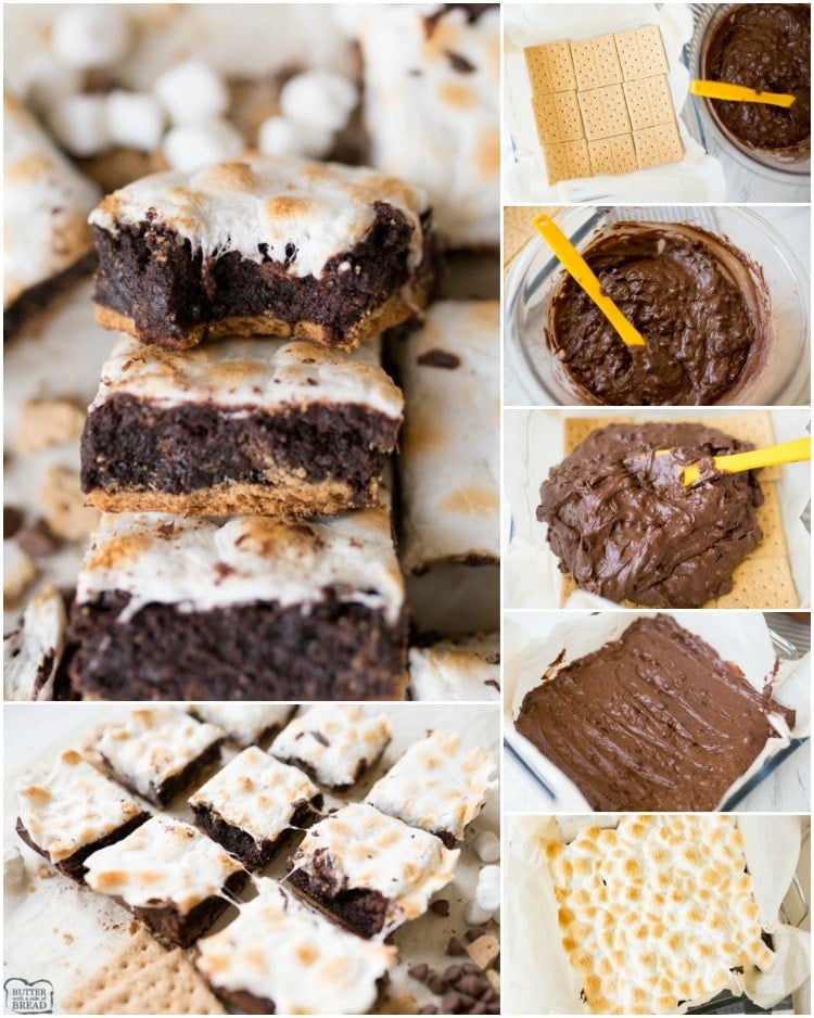 How to make smores brownies