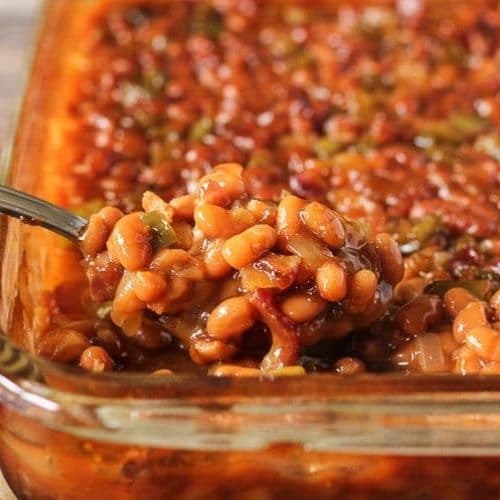 BAKED BEANS WITH BACON - Butter with a Side of Bread