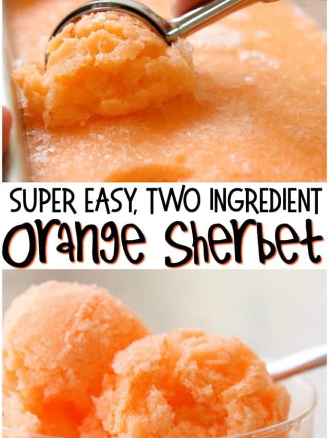 Easy Orange Sherbet Butter with a Side of Bread