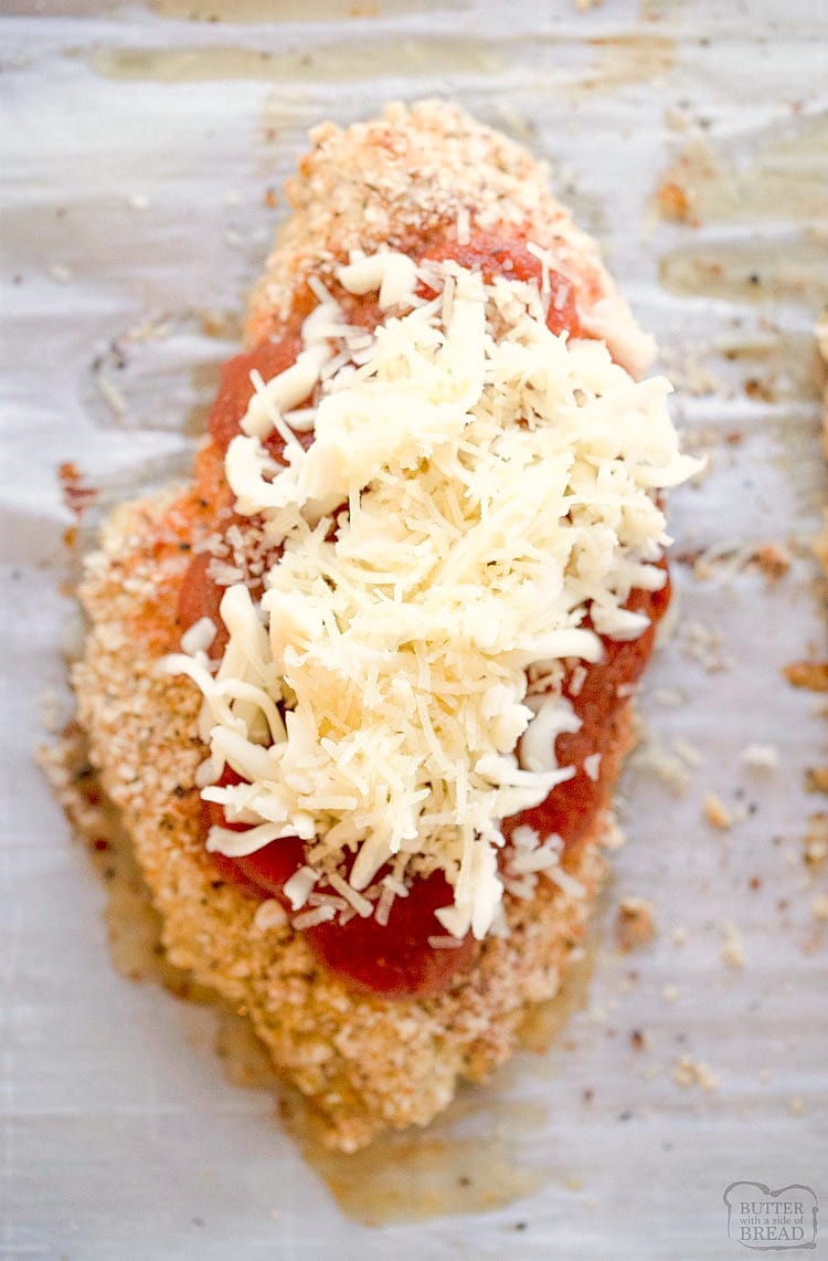 how to bake parmesan chicken in the oven 