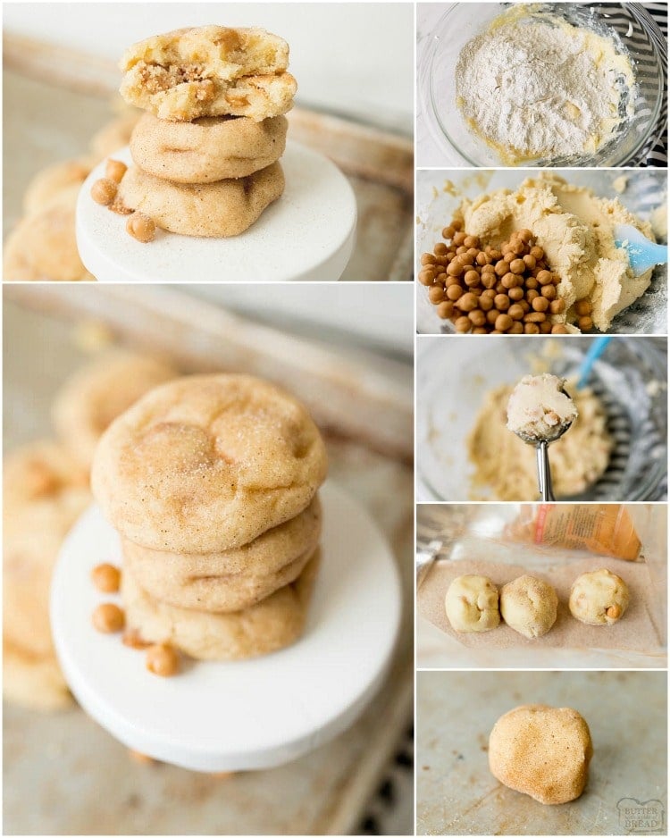 how to make caramel snickerdoodle cookies recipe