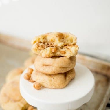 caramel snickerdoodle cookies