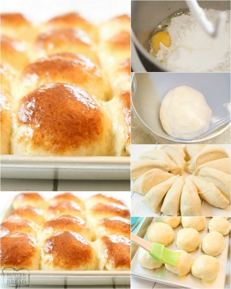 Easy Dinner Roll recipe perfect for procrastinators! Done in just over an hour, these buttery soft dinner rolls are the perfect addition to dinner.
