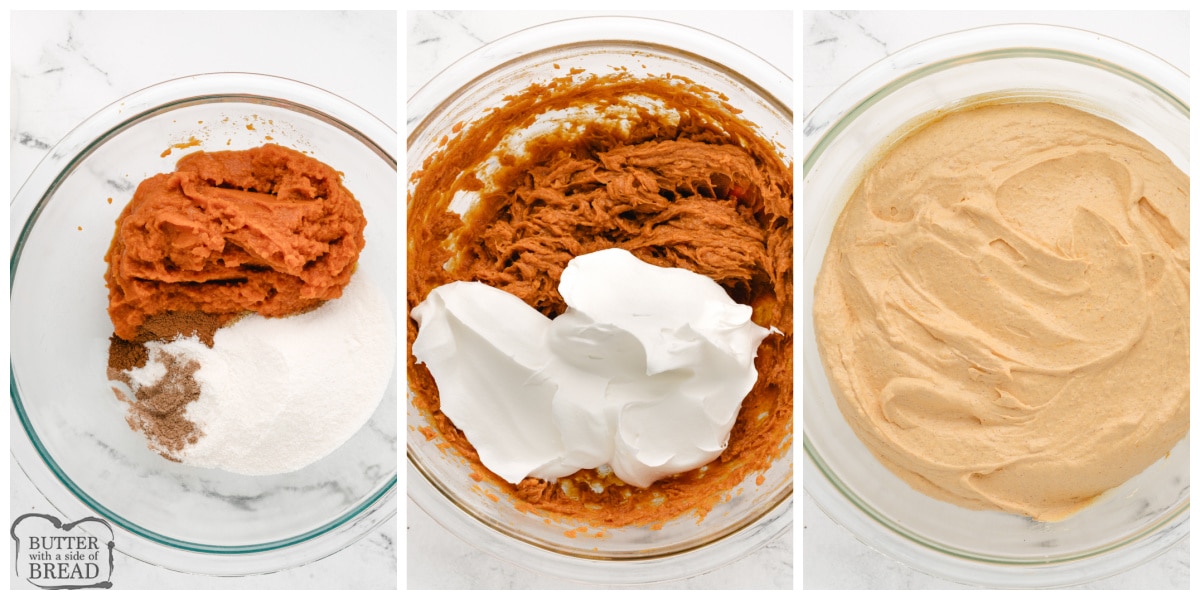 Step by step instructions on how to make Pumpkin Dip