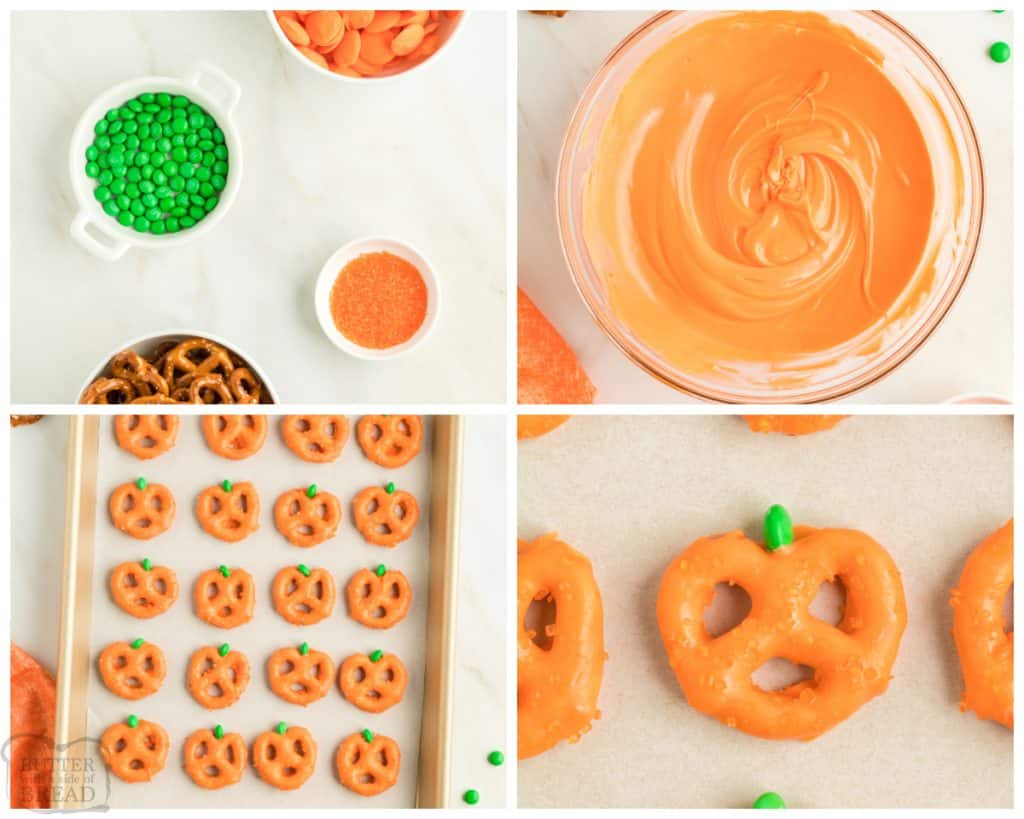 how to make pumpkin pretzels