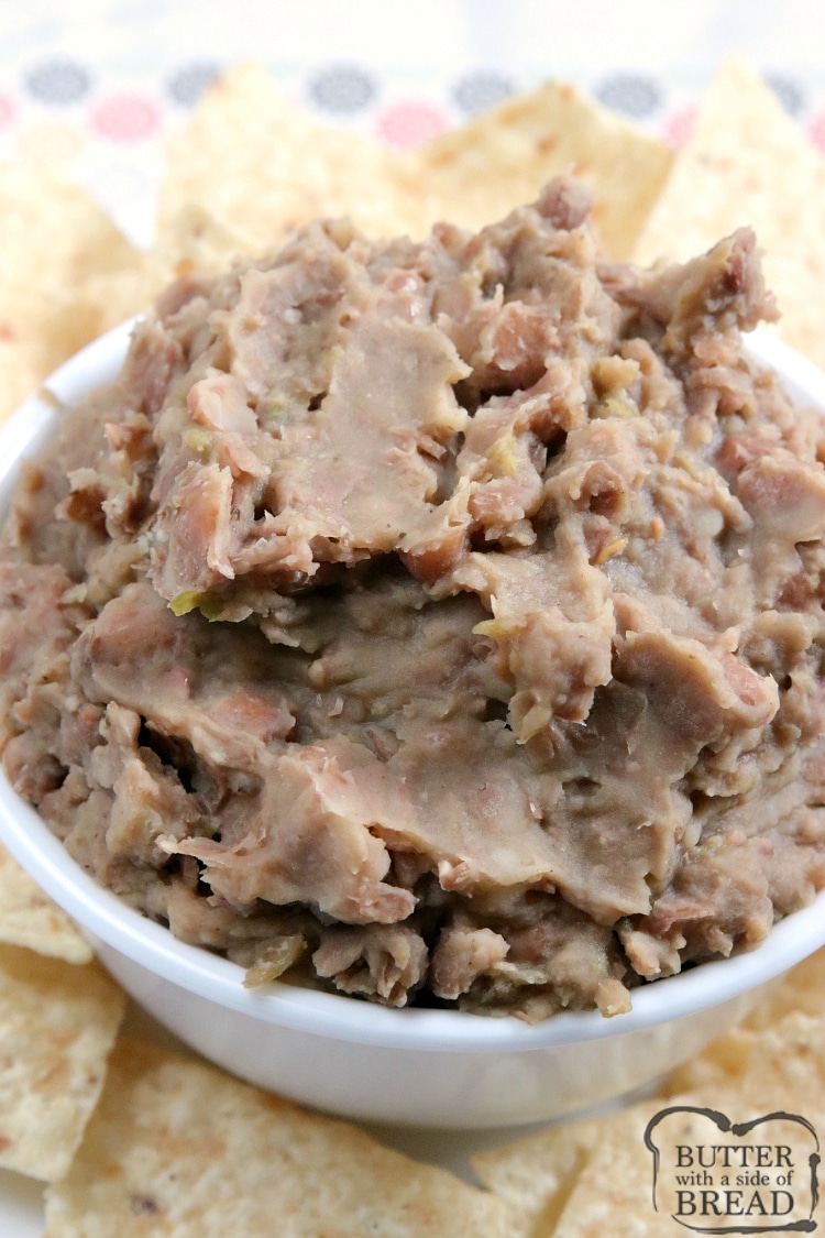 Instant Pot Refried Beans are easy to make, full of flavor and taste just like the refried beans at your favorite Mexican restaurant! This easy refried bean recipe doesn't require any overnight soaking and only requires a few minutes of preparation.